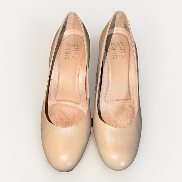 Naturalizer Womens Michelle Taupe Leather Pumps Shoes US Size 6.5 M, EU 36.5 - Picture 2 of 10